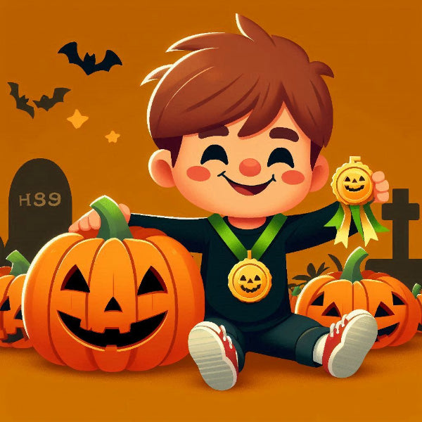 Halloweenprijzen kopen – bekers en medailles voor halloweenwedstrijden en verkleedfeesten