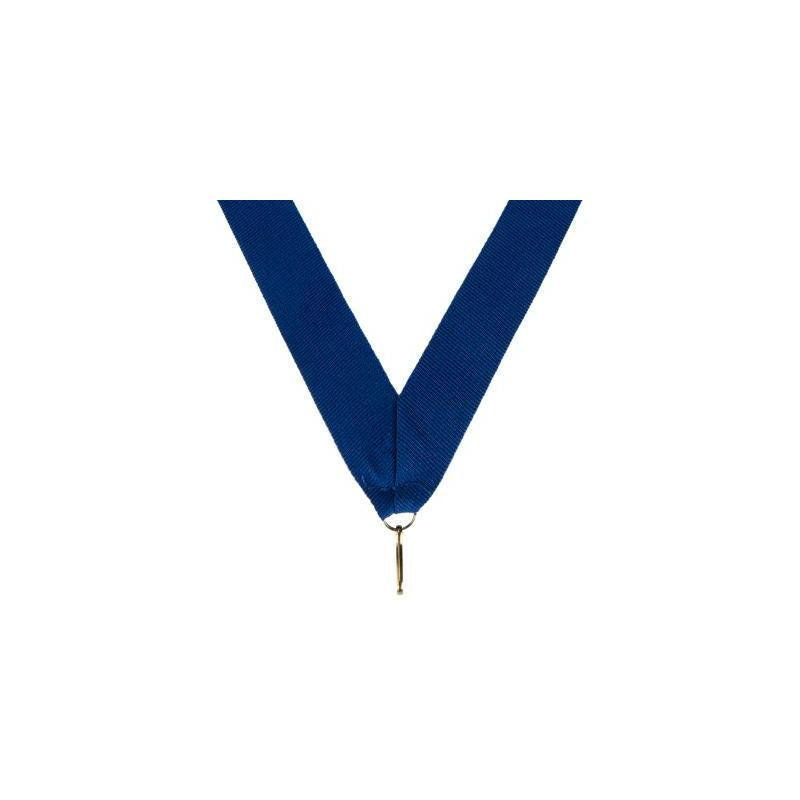 Medaille halslint blauw – 22 mm breed
