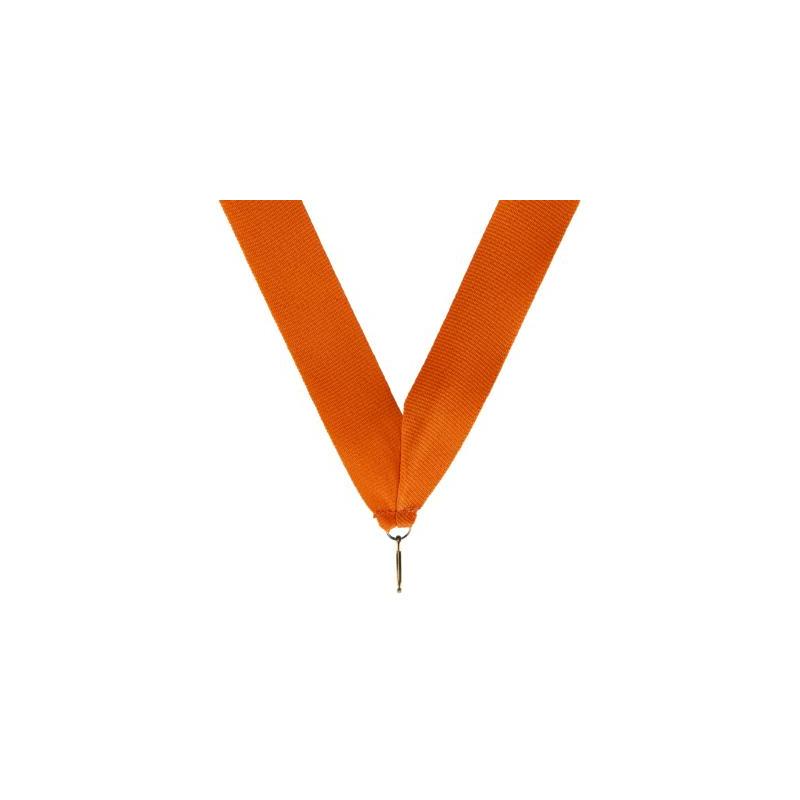 Medaille halslint oranje – 22 mm breed