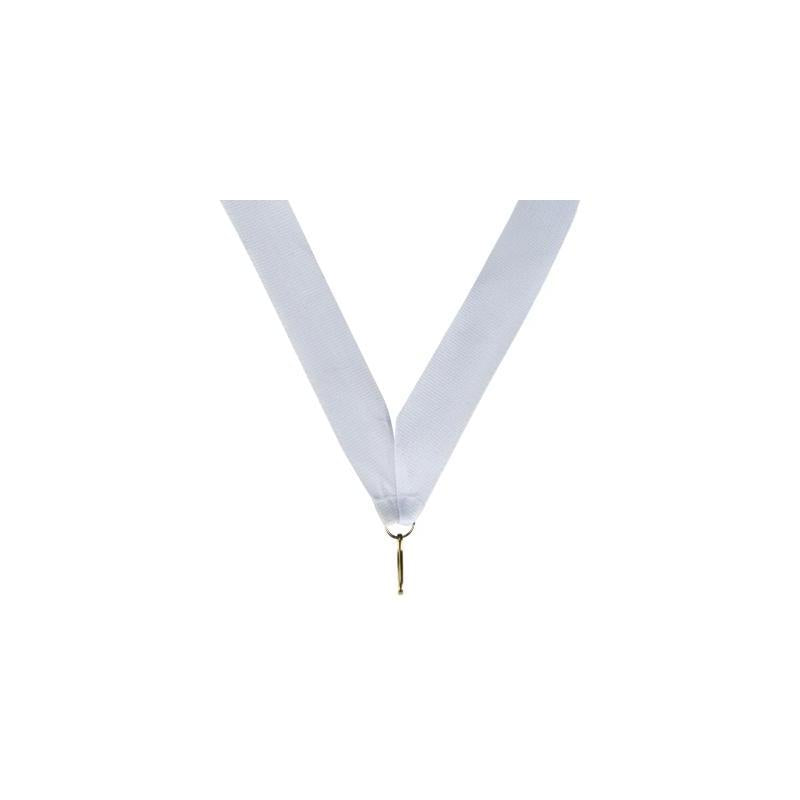 Medaille halslint wit – 22 mm breed