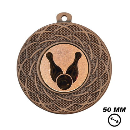 Bowling Medaille Brons 50mm