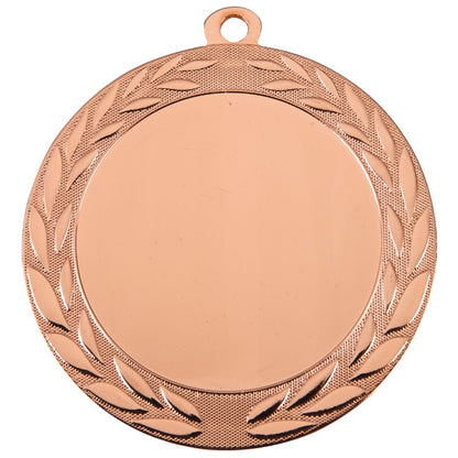 Bronzen medaille Noordwijk 70 mm met sportafbeelding of logo en gepersonaliseerde achterzijde