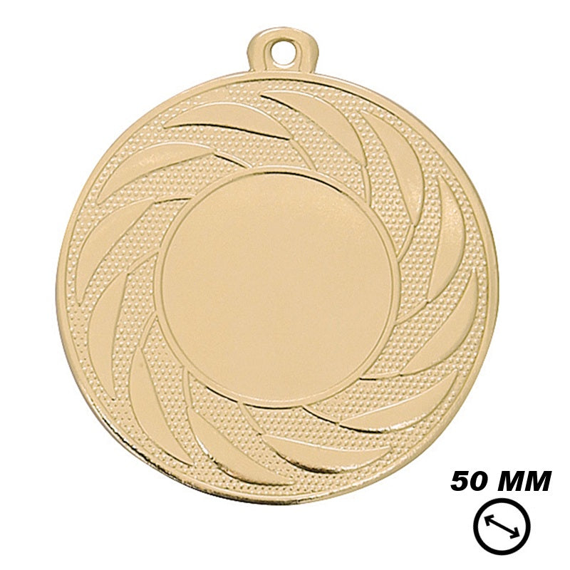 Goedkope gouden medaille 50 mm ijzer budget sportprijs