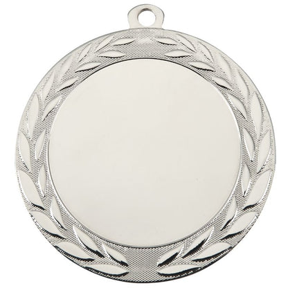 Zilveren medaille Noordwijk 70 mm – voorzijde met logo of sportafbeelding, achterzijde met eigen tekst