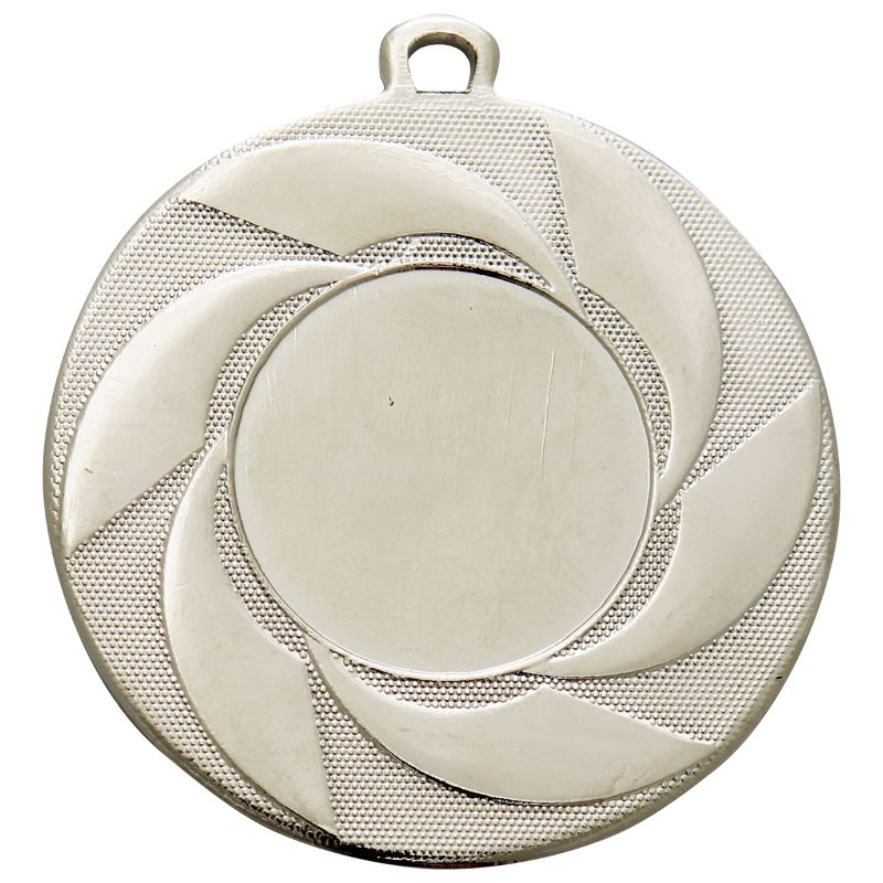 Zilveren medaille Venlo – 50 mm – ijzeren prijsmedaille met draaiend design en ruimte voor sportlogo of tekst