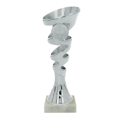 Zilveren trofee 17,5 cm – budgetvriendelijke prijsbeker met modern ontwerp – MDS001