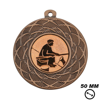 Medaille Vissen brons voor sportvissen en vistoernooien