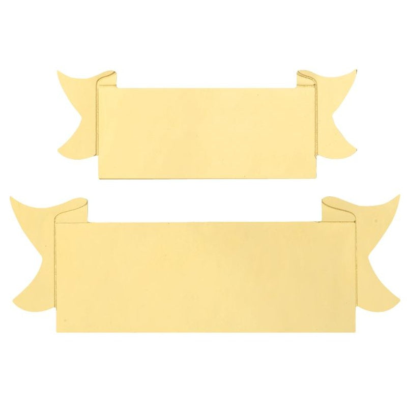 Luxe zelfklevende gouden graveerplaat met vleugelvorm – aluminium – inclusief tekst gravering