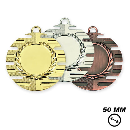 Luxe Medaille Breda 50 mm van zamac in goud zilver en brons