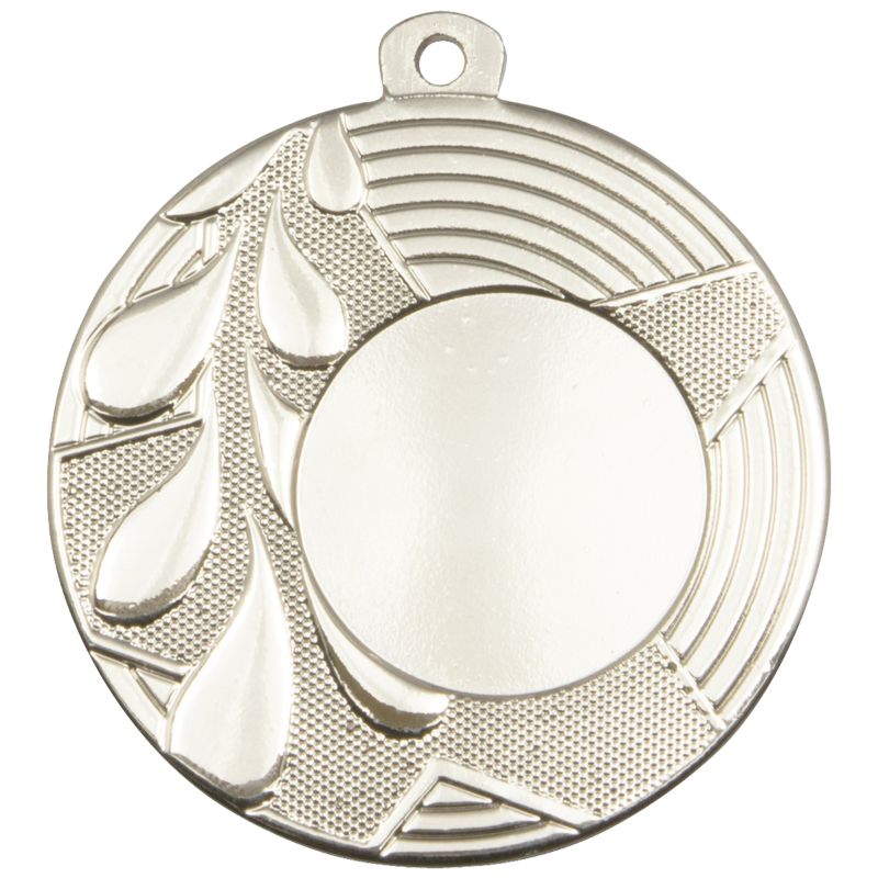 Zilveren medaille Scheveningen – 50 mm – optioneel met eigen logo, persoonlijke tekst en halslint
