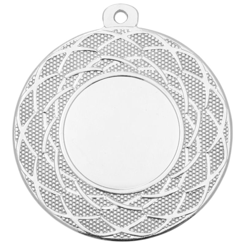 Zilveren medaille Utrecht – 50 mm – moderne ijzeren prijsmedaille met gevlochten structuur