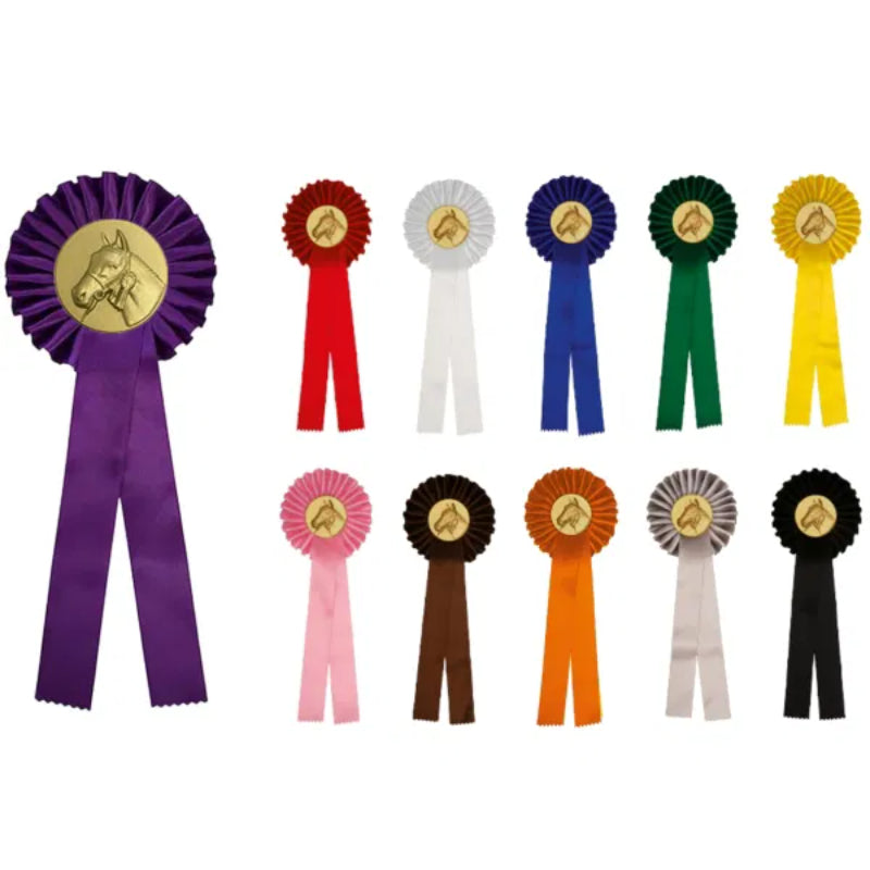 Rozet 1 rings paardenhoofd 105 mm diameter 350 mm lengte