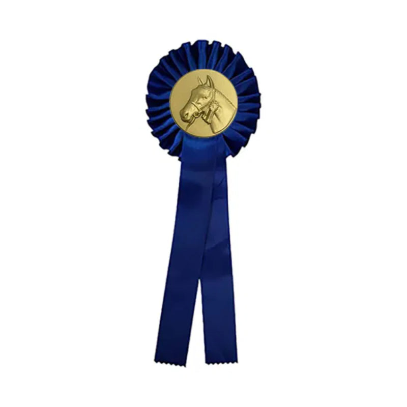 Rozet 1 Rings Paardenhoofd Met Linten Diverse Kleuren
