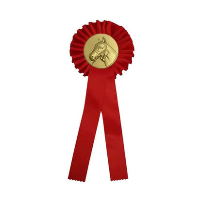 Paarden Rozet 1 Rings Met Klassieke Wedstrijd Linten