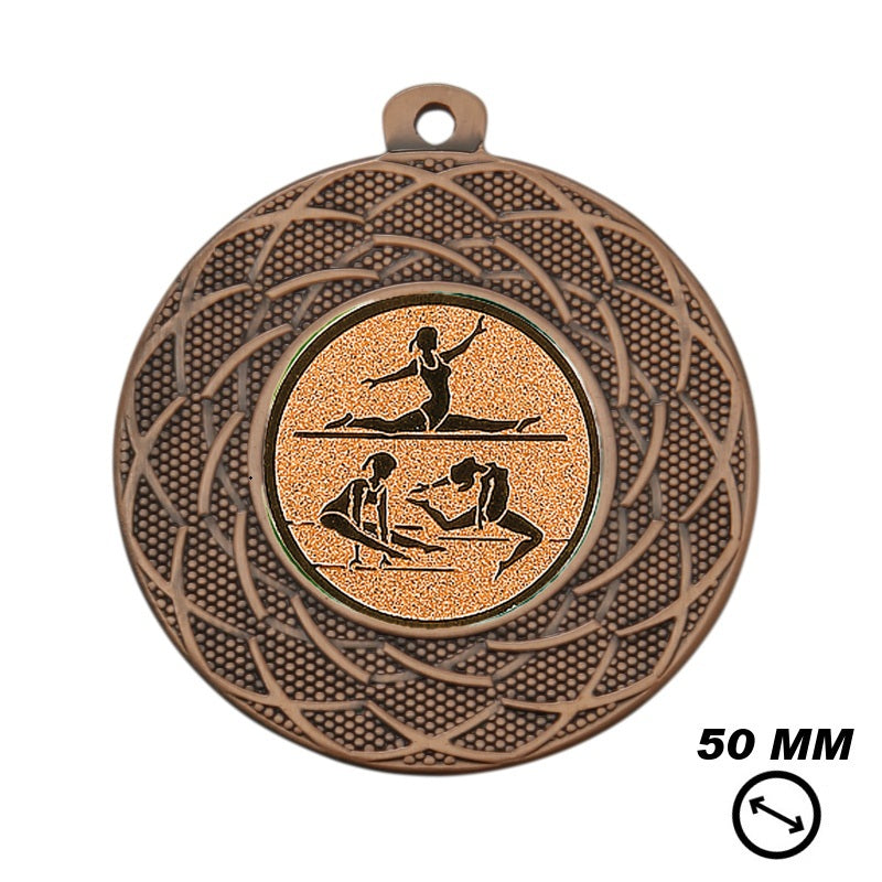 Turnen Medaille Dames Brons 50mm
