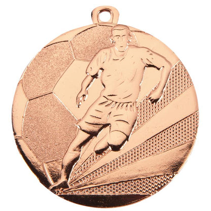 Voetbal medaille victory brons 50 mm goedkoop ijzer sportprijs