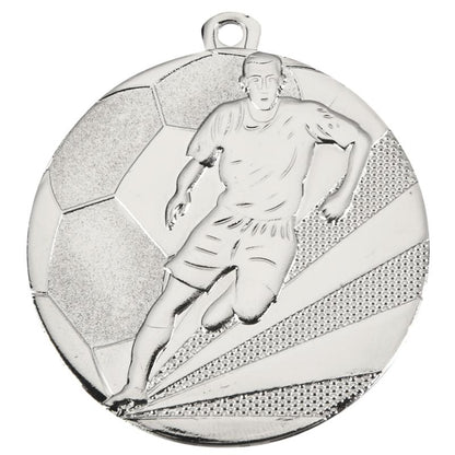 Voetbal medaille victory zilver 50 mm goedkoop ijzer sportprijs
