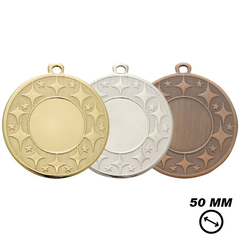 Voordeel medaille Zoetermeer – 50 mm – ijzeren medaille in goud, zilver en brons met ruimte voor logo of sportafbeelding